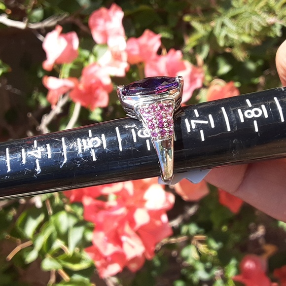 925 Untreated Rhodolite Garnet, Purple Marquise Amethyst. Price Is Firm. - Picture 5 of 6